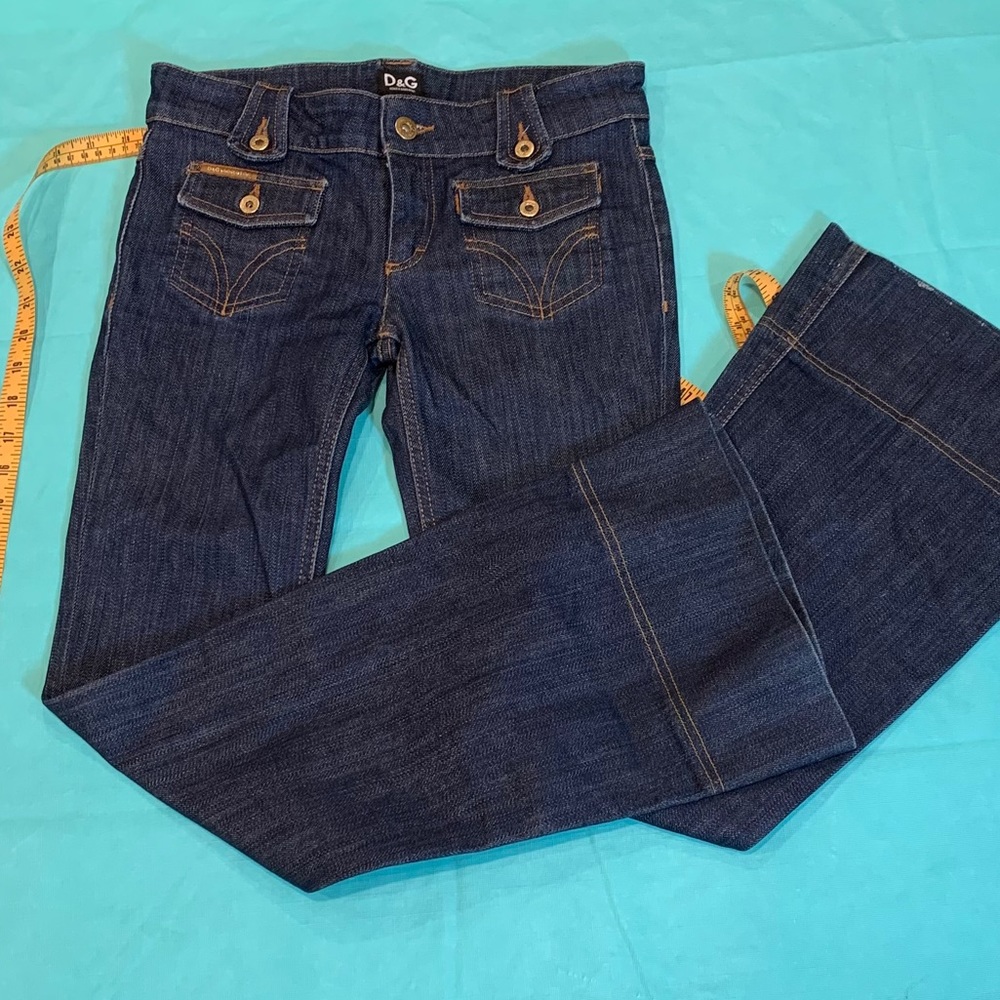 💋💋Dolce & Gabbana💋💋 Low Rise Bell Bottom Denim - Picture 1 of 9